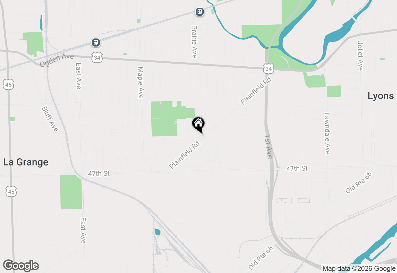 Map of 4429 Prairie Avenue, Brookfield, IL 60513