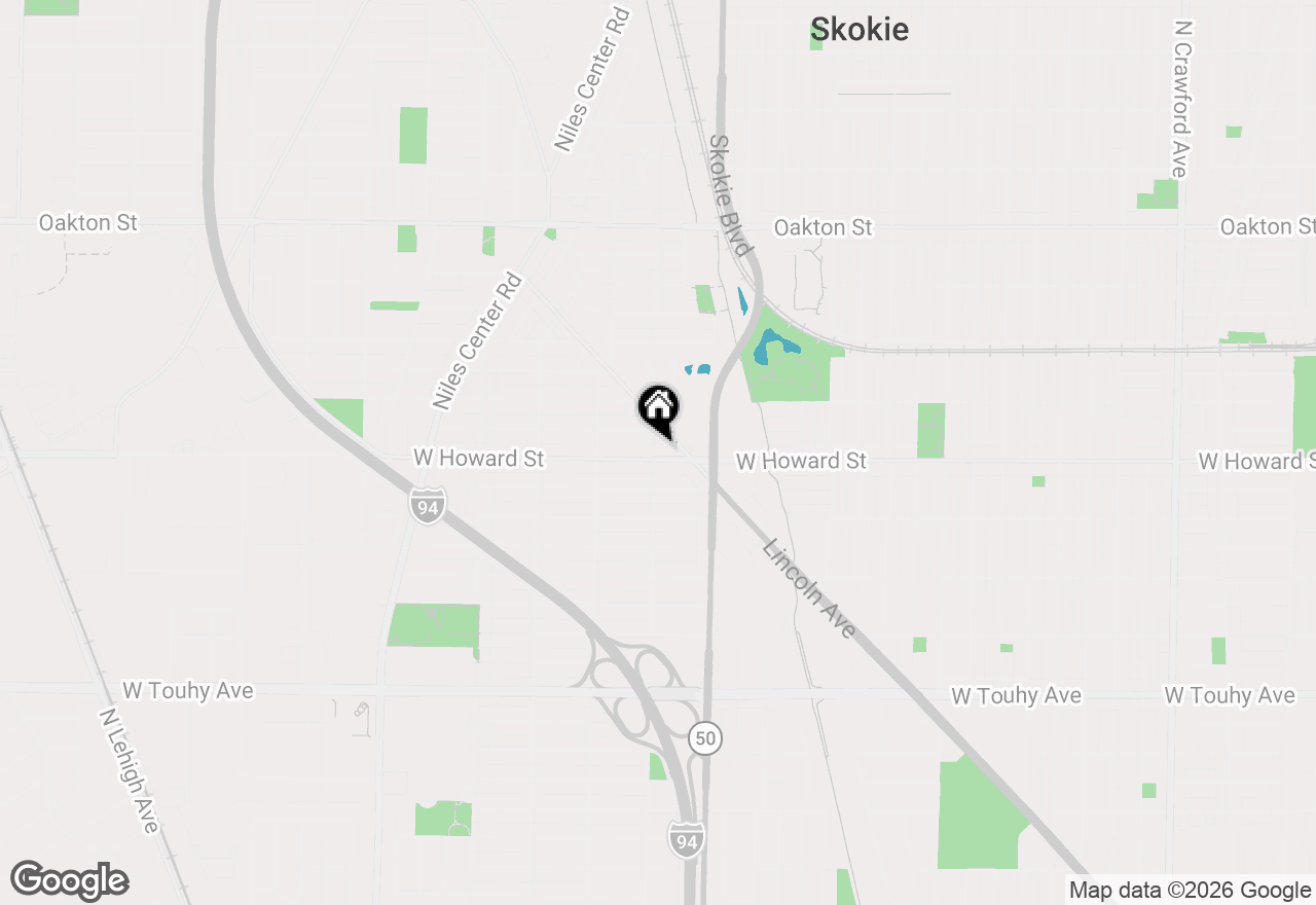 Map of 4856 Howard Street, Skokie, IL 60077