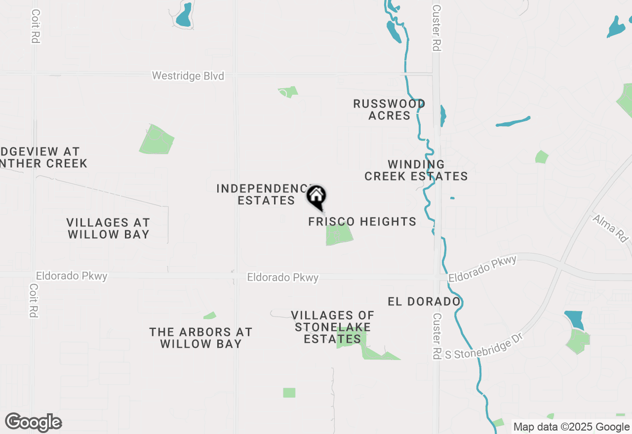 Map of 15195 Shellwood Lane, Frisco, TX 75035