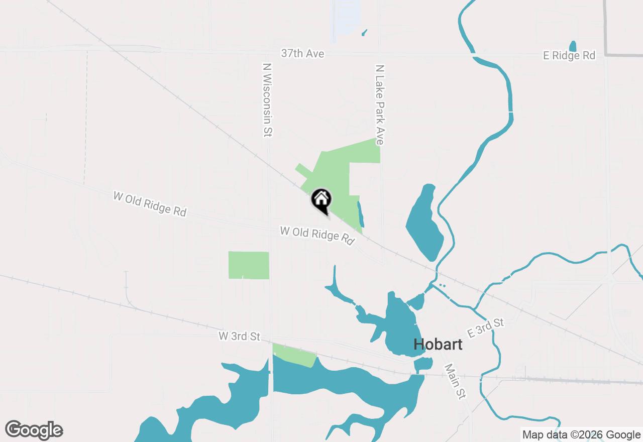 Map of 218 N Ash Street, Hobart, IN 46342