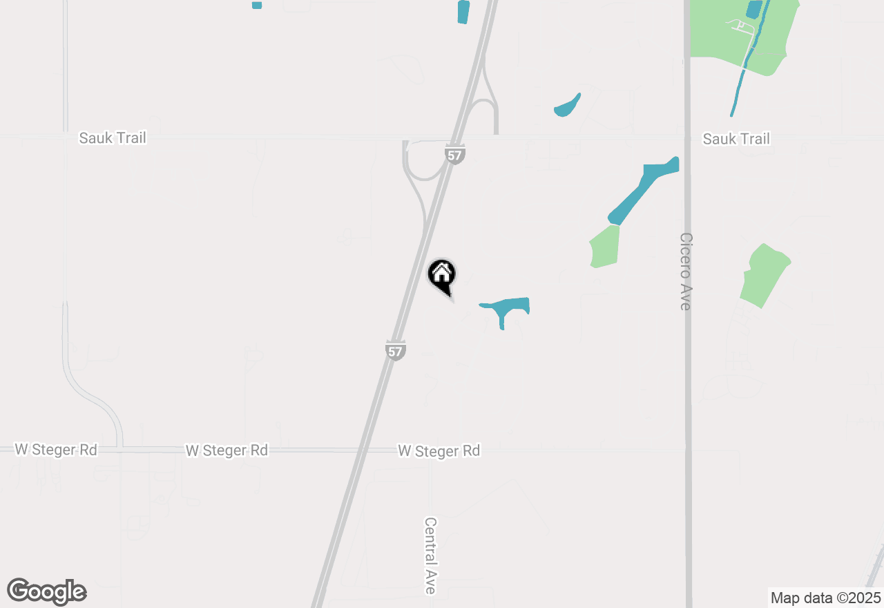 Map of 5354 Northwind Drive, Richton Park, IL 60471