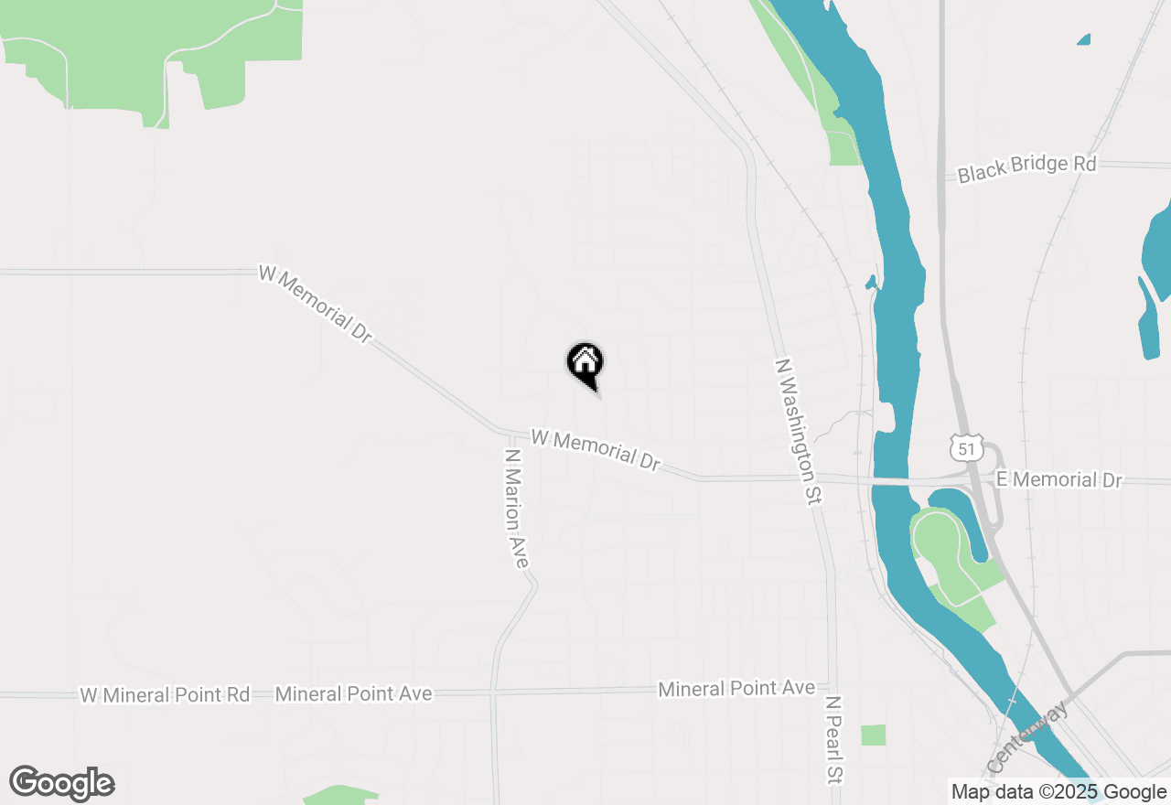 Map of 1214 Royal Oaks Drive, Janesville, WI 53548