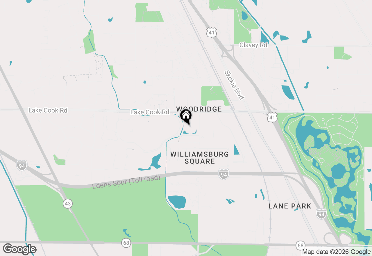 Map of 1280 Rudolph Road #5H, Northbrook, IL 60062