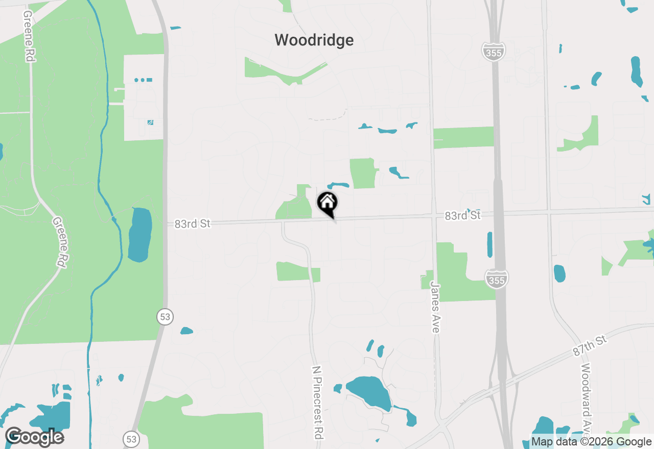 Map of 8311 Oak Leaf Drive #302, Woodridge, IL 60517