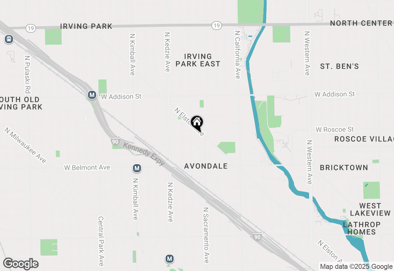 Map of 3355 N Whipple Street #1S, Chicago, IL 60618