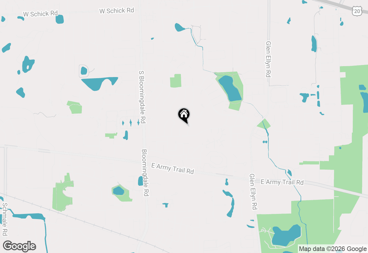 Map of 309 Plymouth Lane Nw, Bloomingdale, IL 60108