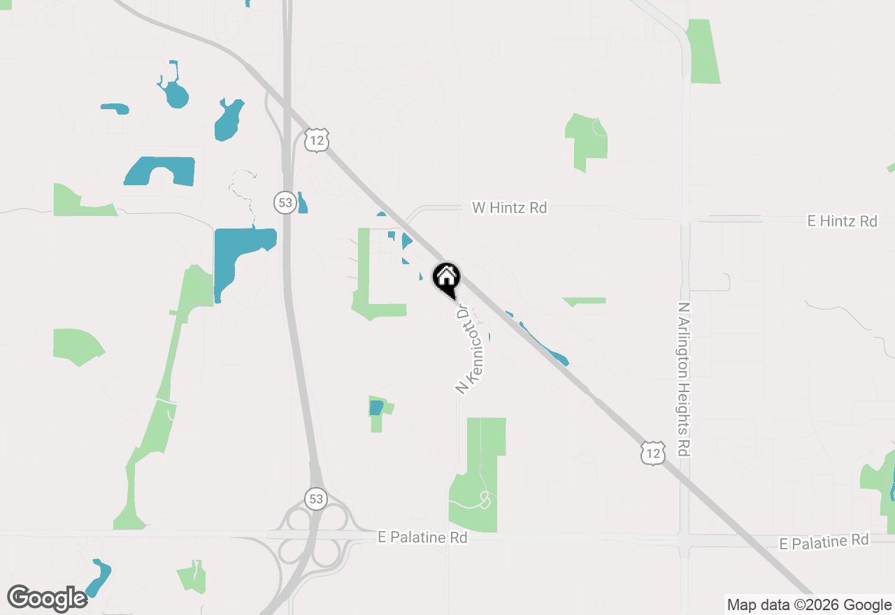 Map of 910 W Alleghany Drive #2B, Arlington Heights, IL 60004