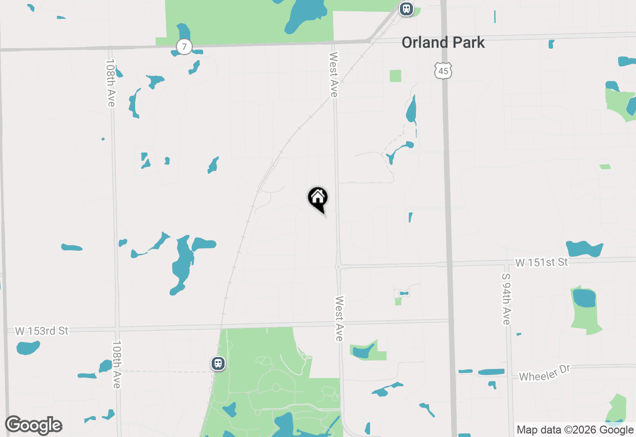 Map of 14916 Hopkins Court, Orland Park, IL 60462