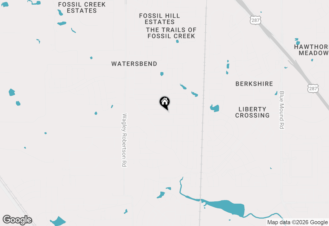 Map of 500 Braewick Drive, Fort Worth, TX 76131