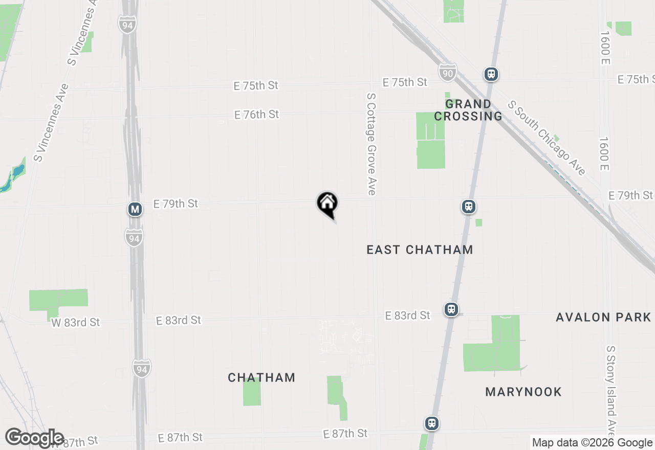 Map of 7952 S Champlain Avenue #1, Chicago, IL 60619