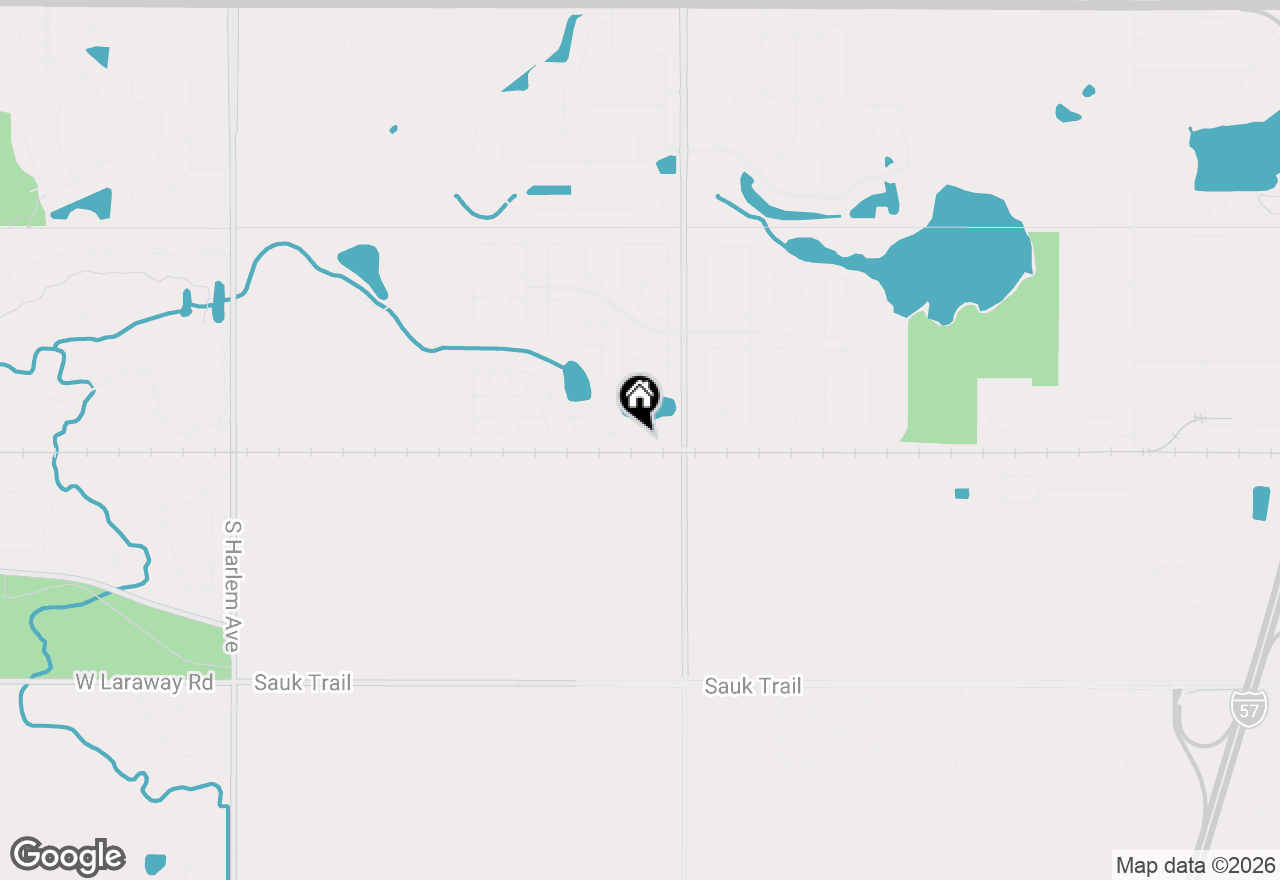Map of 609 Tanglewood Road, Matteson, IL 60443