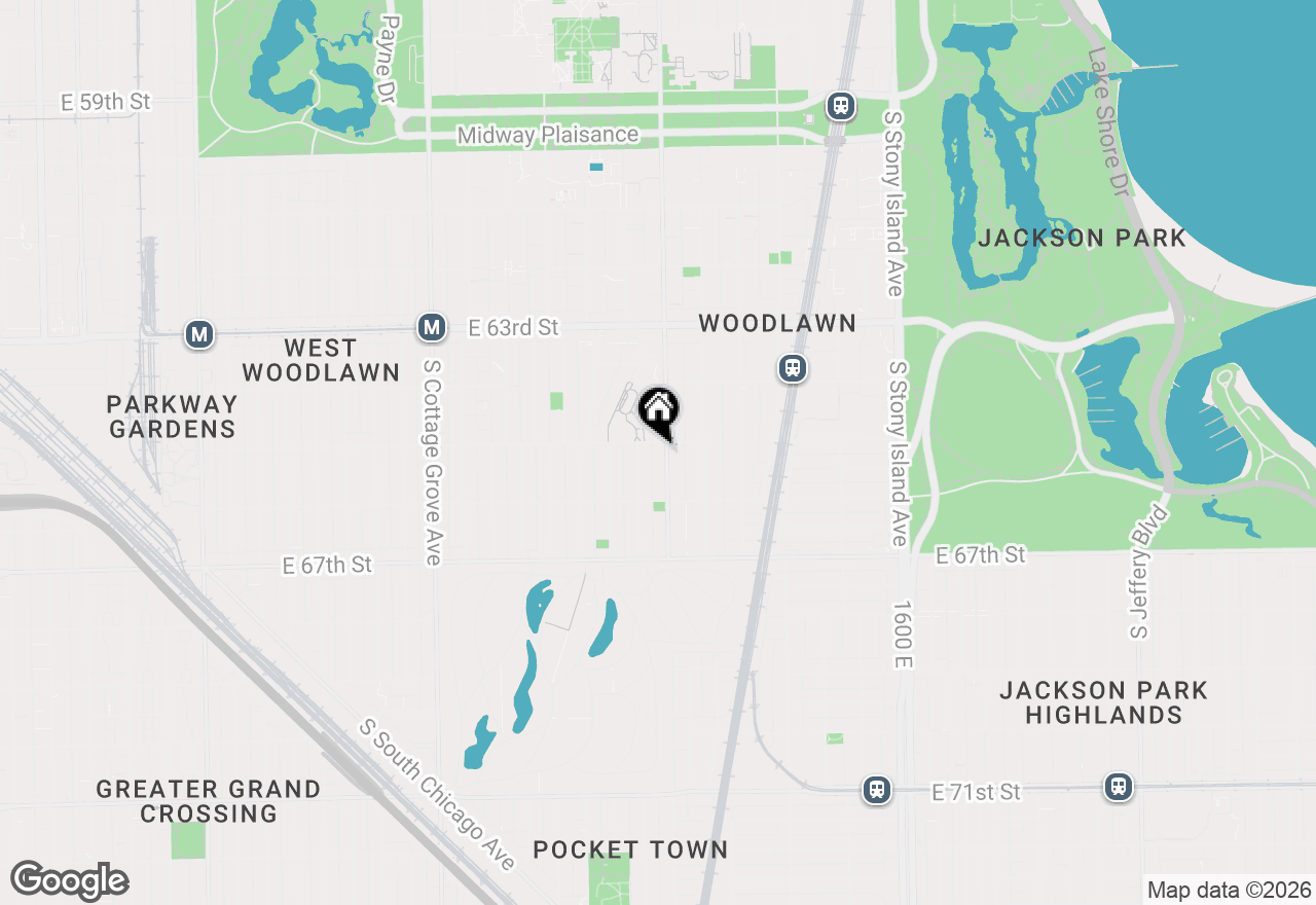 Map of 6508 S Woodlawn Avenue, Chicago, IL 60637