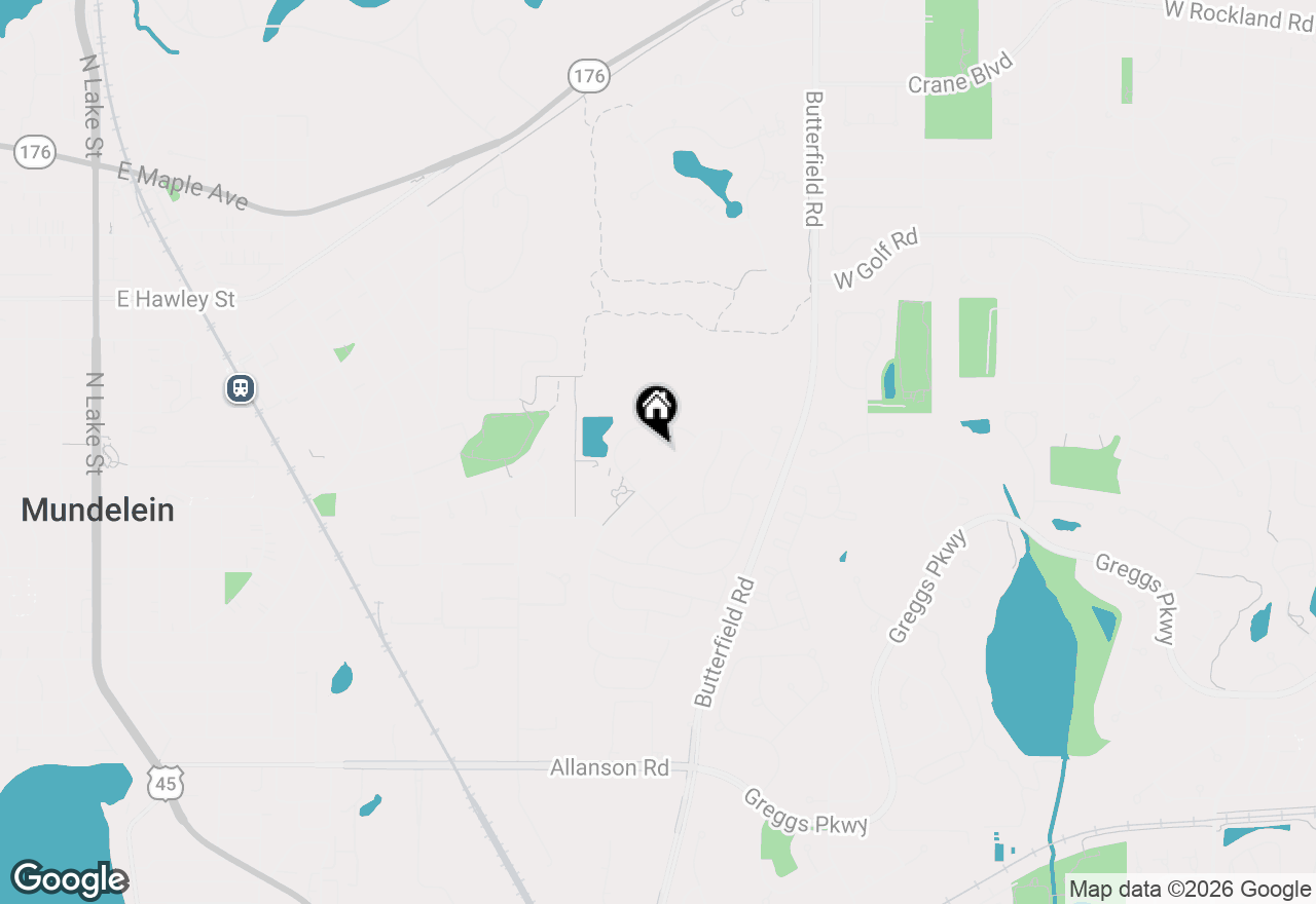 Map of (Address confidential), Mundelein, Illinois 60060