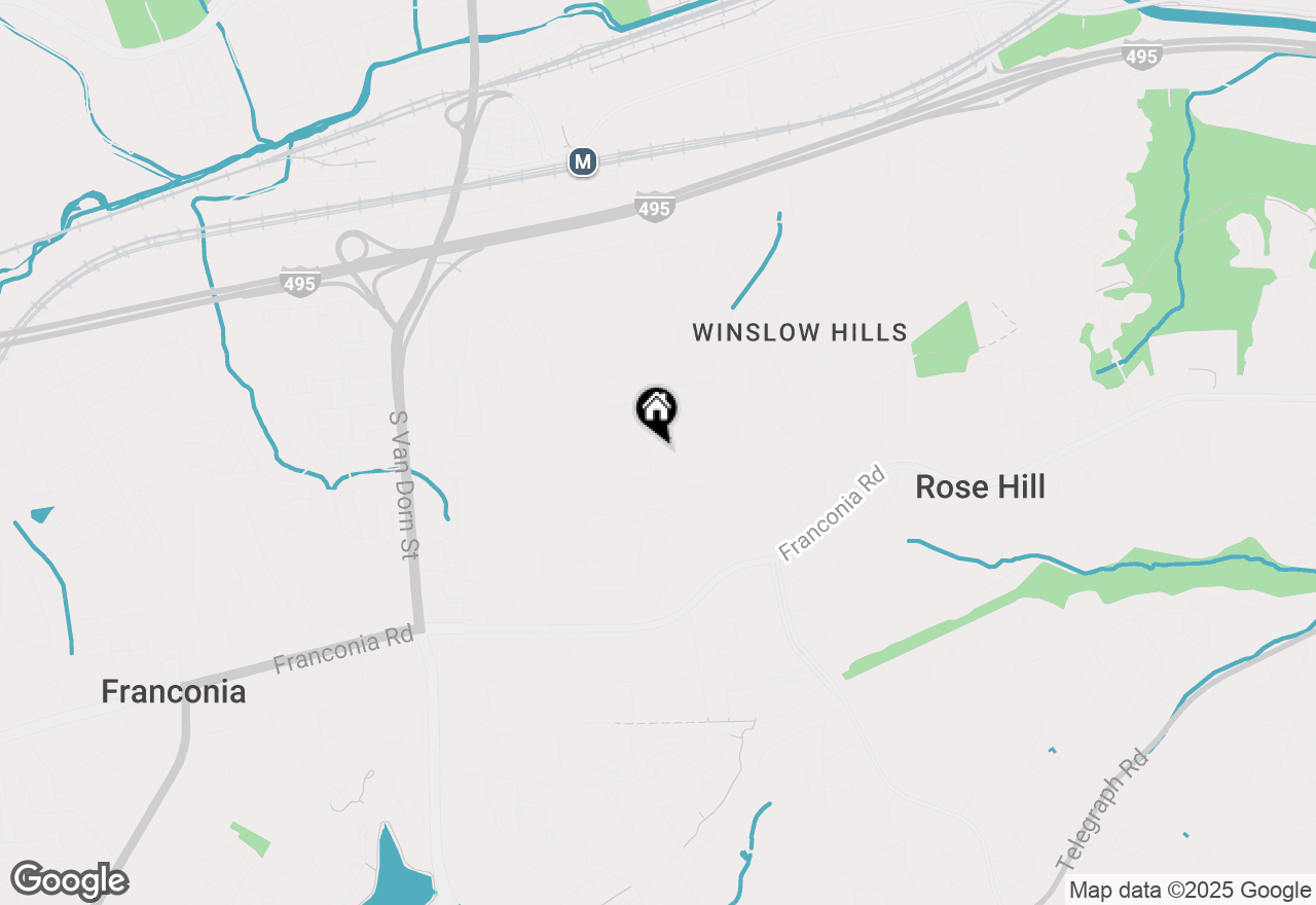 Map of 5403 Brookland Road, Alexandria, VA 22310
