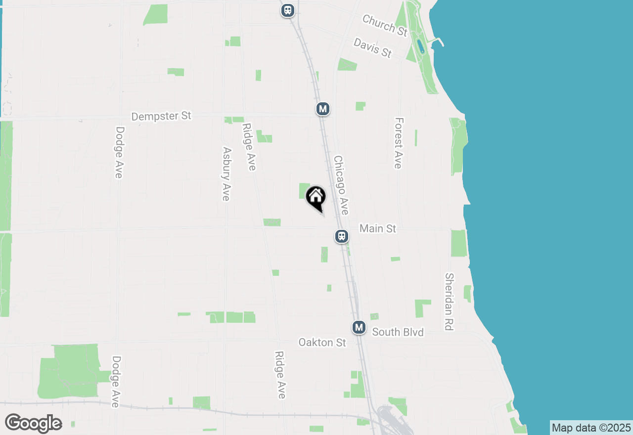 Map of 933 Sherman Avenue, Evanston, IL 60202