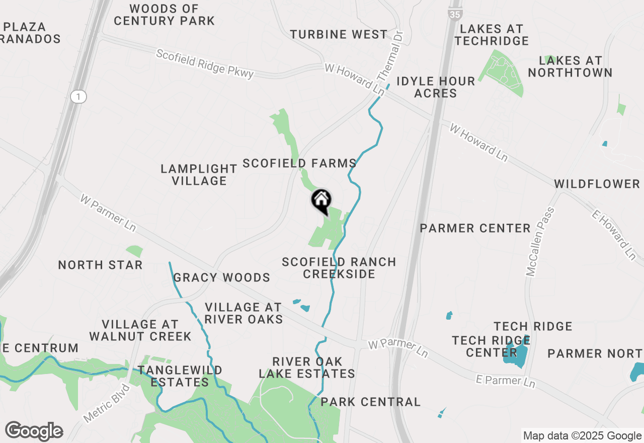 Map of 12908 Se Scofield Farms Dr, Austin, TX 78727