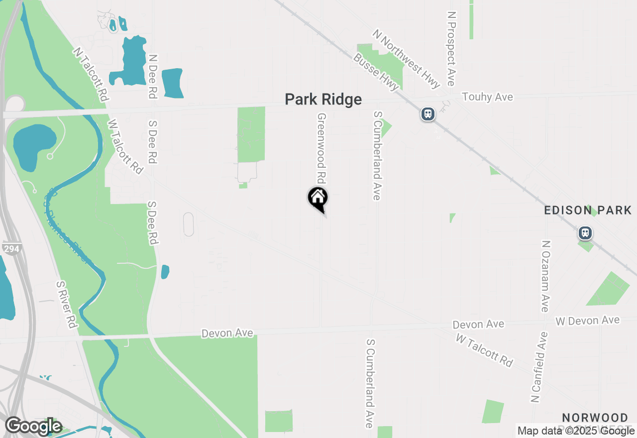 Map of 600 S Greenwood Avenue, Park Ridge, IL 60068