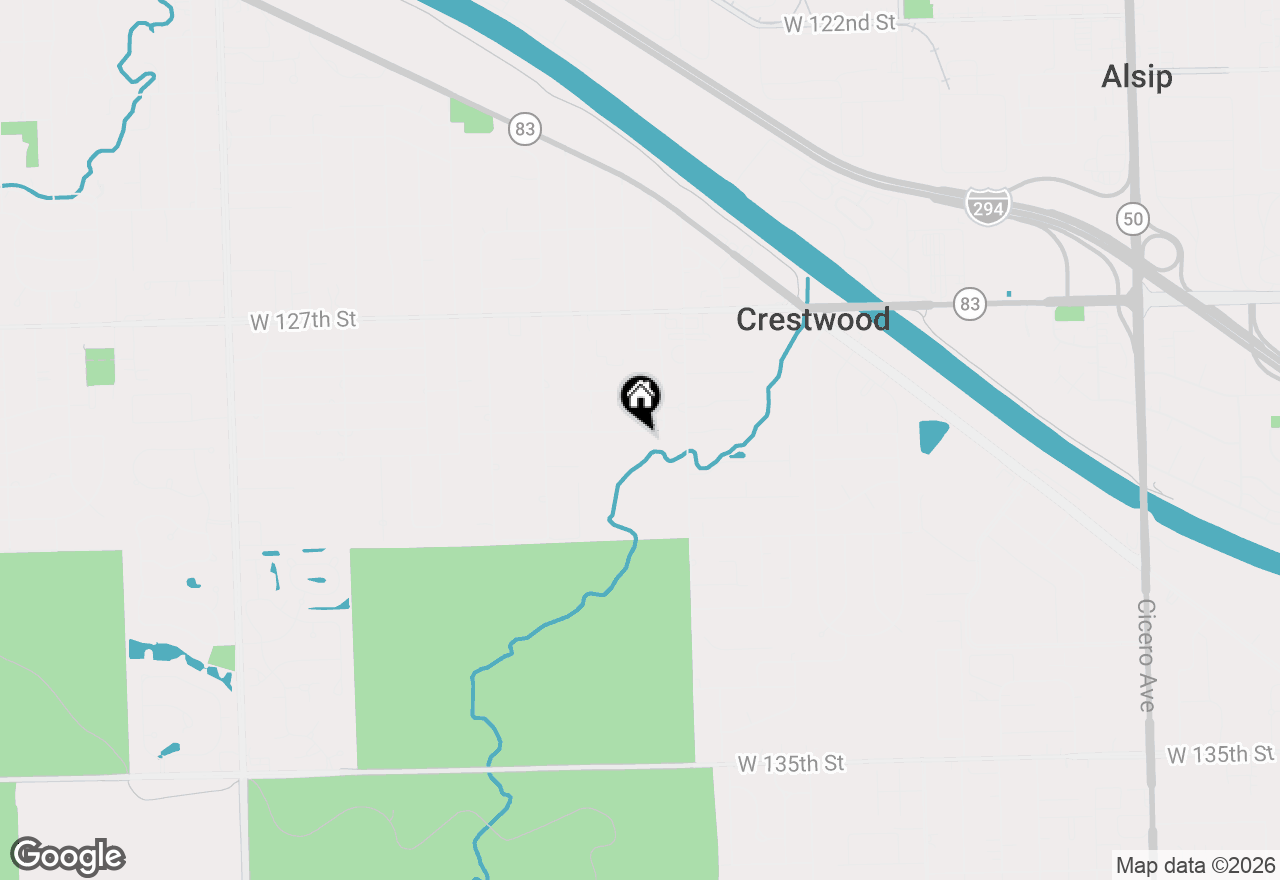 Map of 5715 129th Street #1C, Crestwood, IL 60418