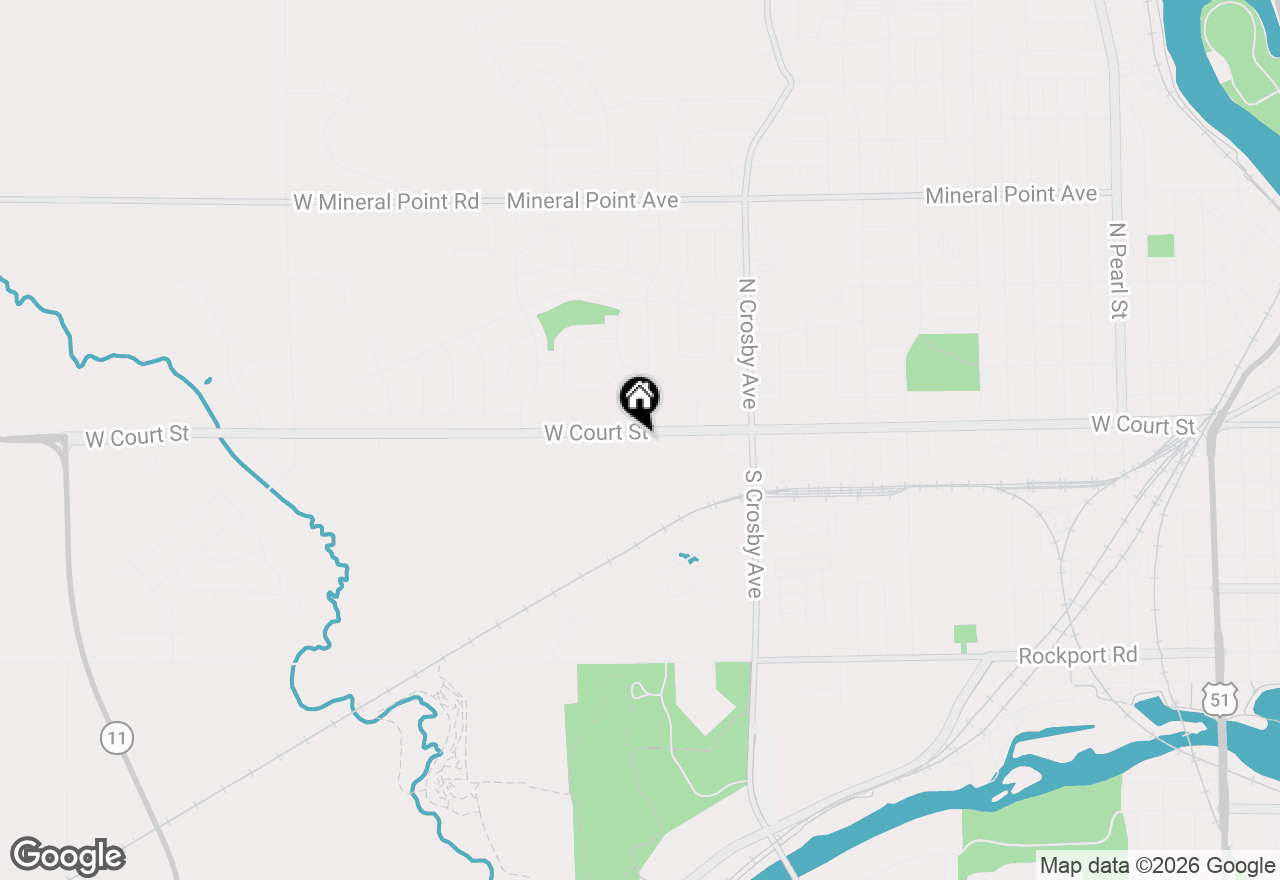 Map of 2821 W Court Street, Janesville, WI 53548