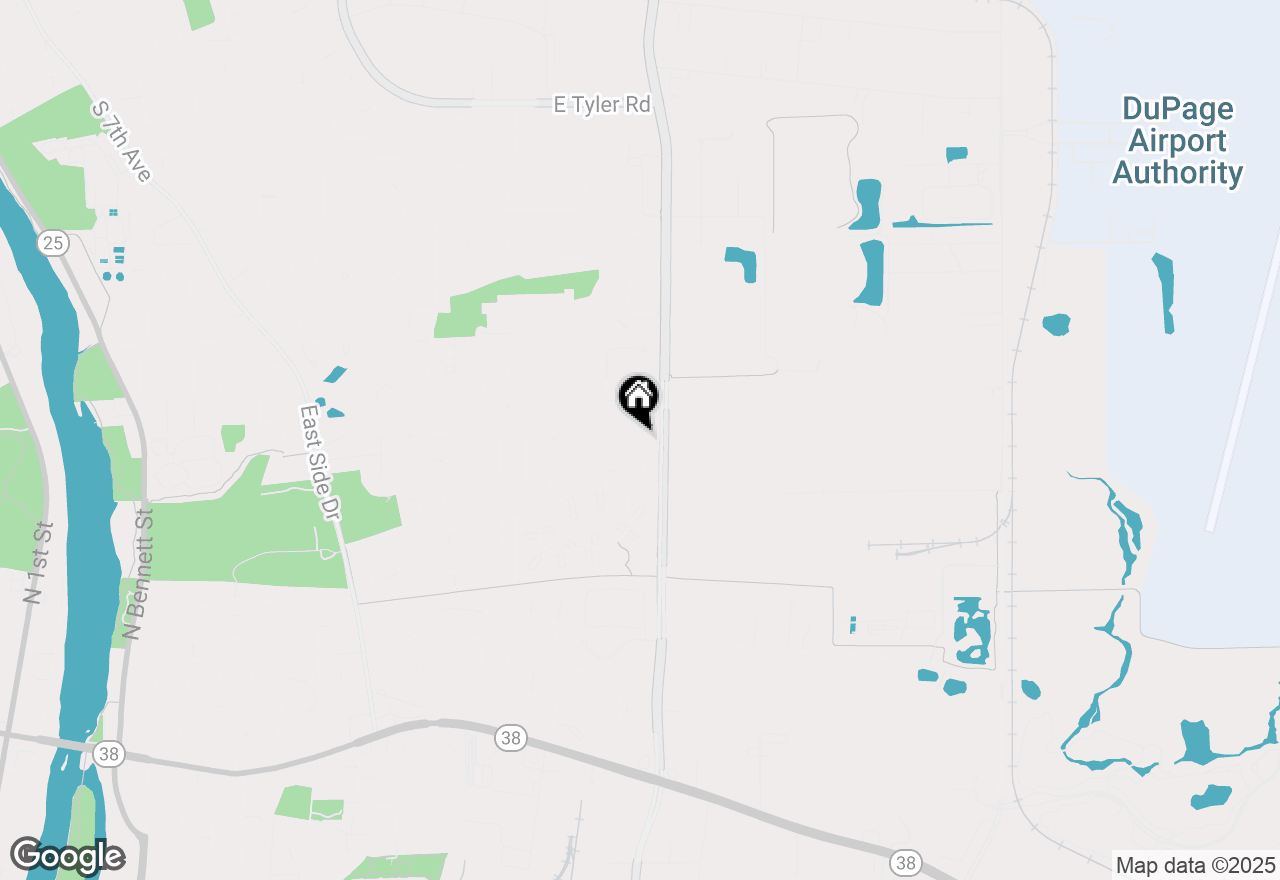 Map of 659 Green Meadow Lane, Geneva, IL 60134