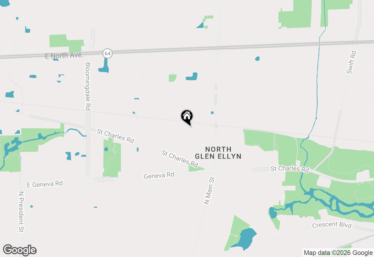 Map of 976 Highland Avenue, Glen Ellyn, IL 60137