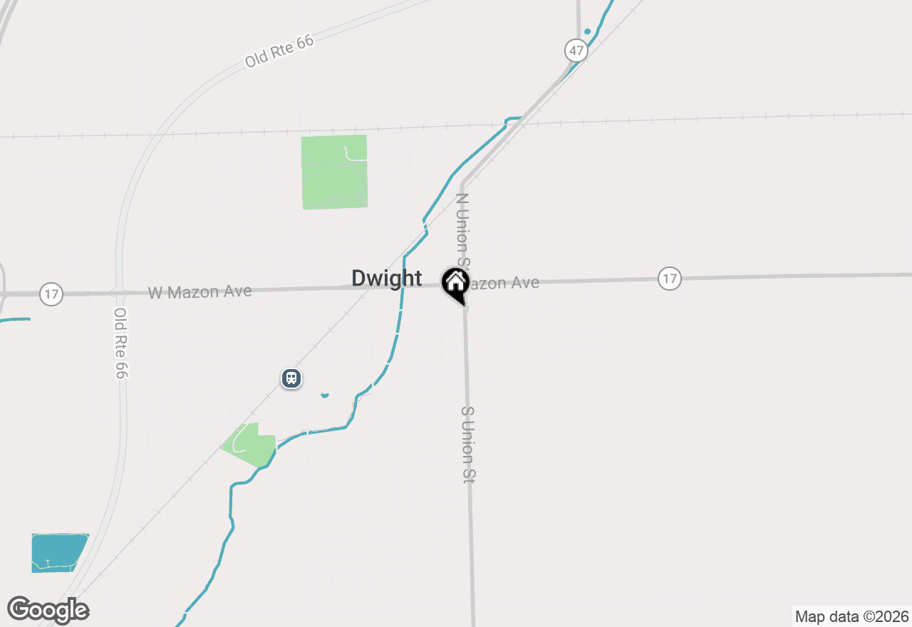 Map of 409 E Delaware Street, Dwight, IL 60420