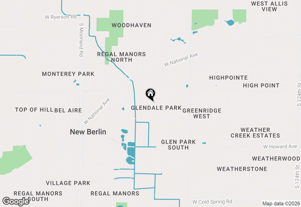 Map of 3575 S Cottonwood Rd, New Berlin, WI 53151
