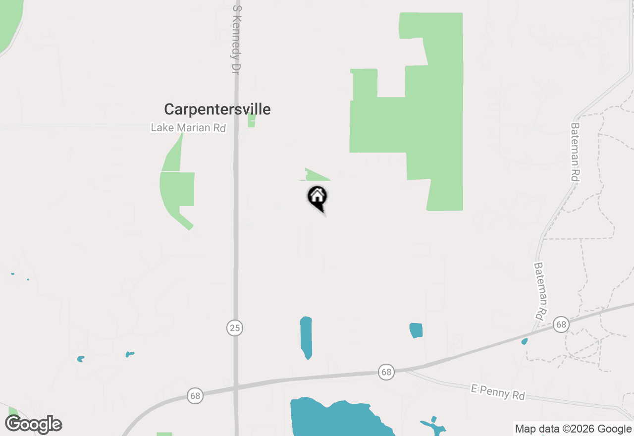 Map of 636 Jefferson Avenue, Carpentersville, IL 60110