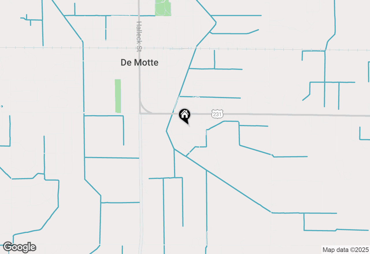 Map of 1615 Elderberry Street Se, Demotte, IN 46310