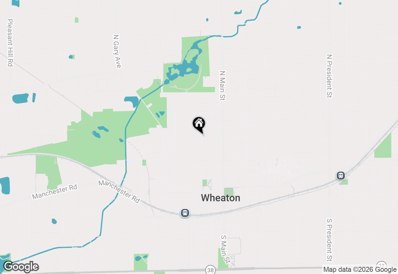 Map of 804 N Wheaton Avenue, Wheaton, IL 60187