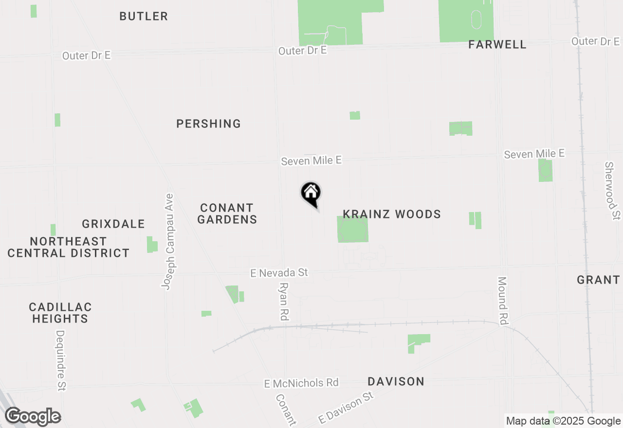 Map of 4301 E 7 Mile Road, Detroit, MI 48234