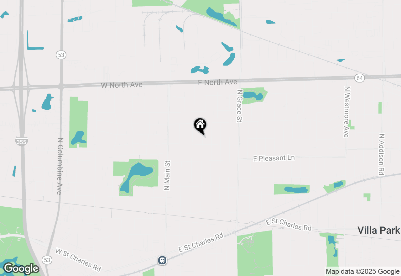 Map of 518 N Martha Street, Lombard, IL 60148