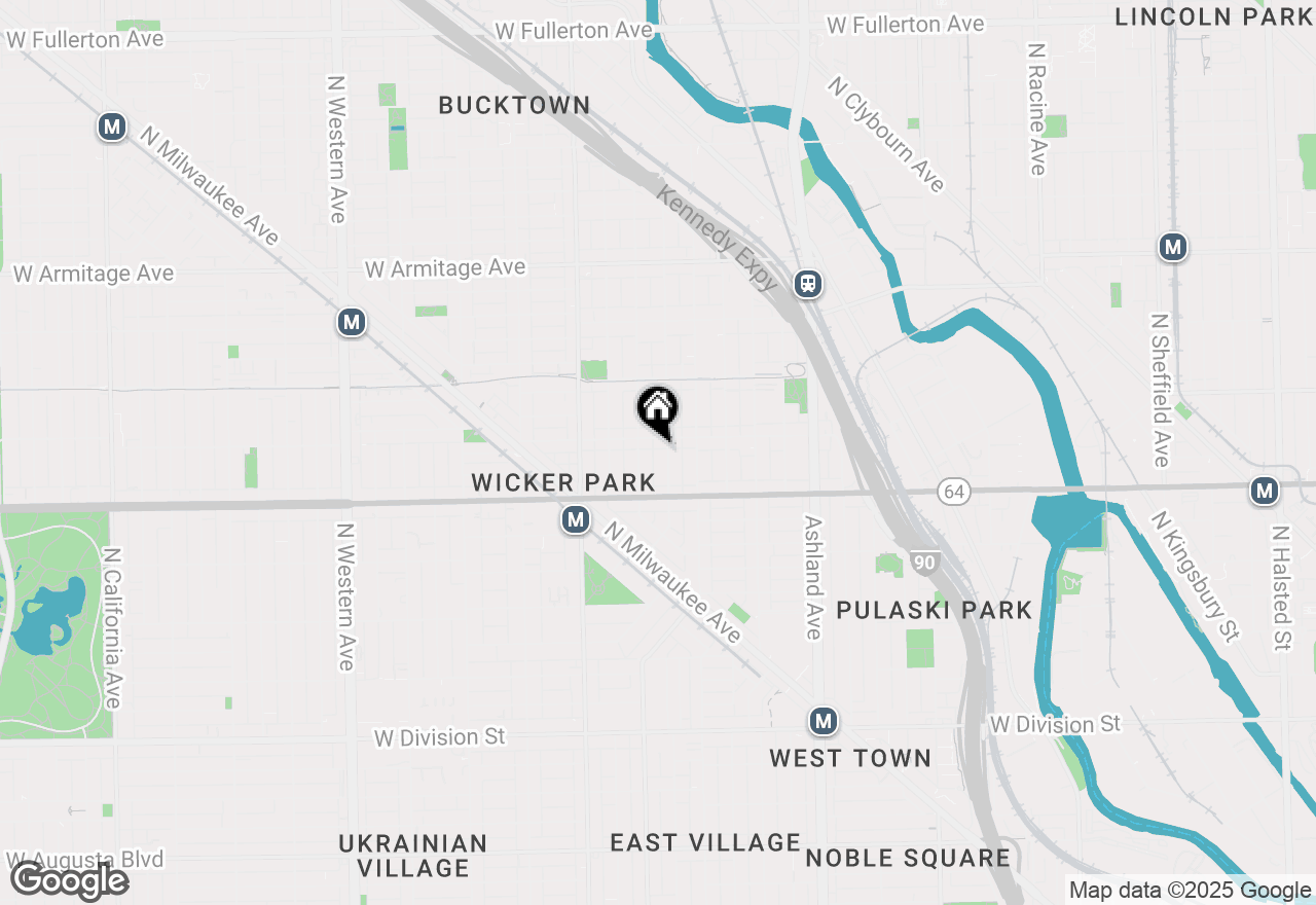 Map of 1644 N Honore Street, Chicago, IL 60622