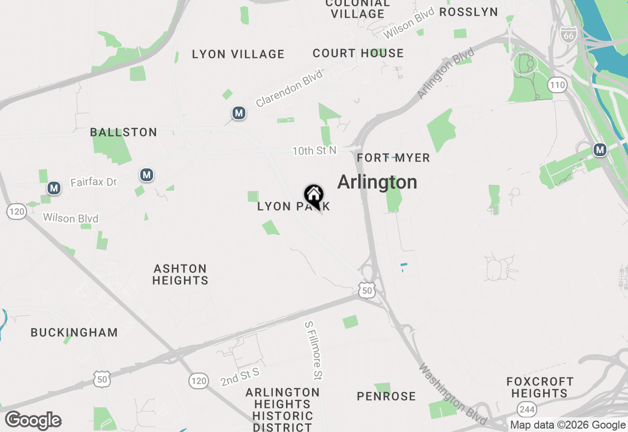 Map of 412 N Cleveland Street, Arlington, VA 22201