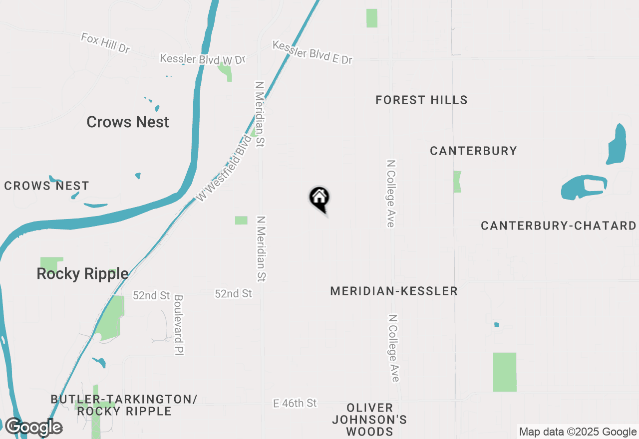 Map of 5421 N Washington Boulevard, Indianapolis, IN 46220