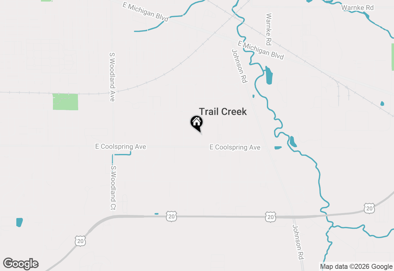 Map of 310 Edgemoor Drive, Trail Creek, IN 46360
