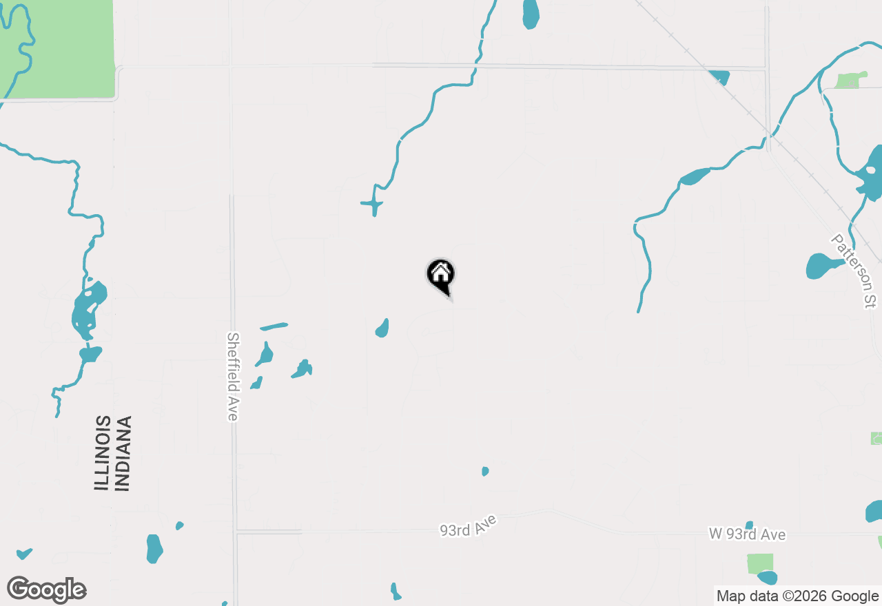 Map of 14258 W 87th Place, St. John, IN 46373
