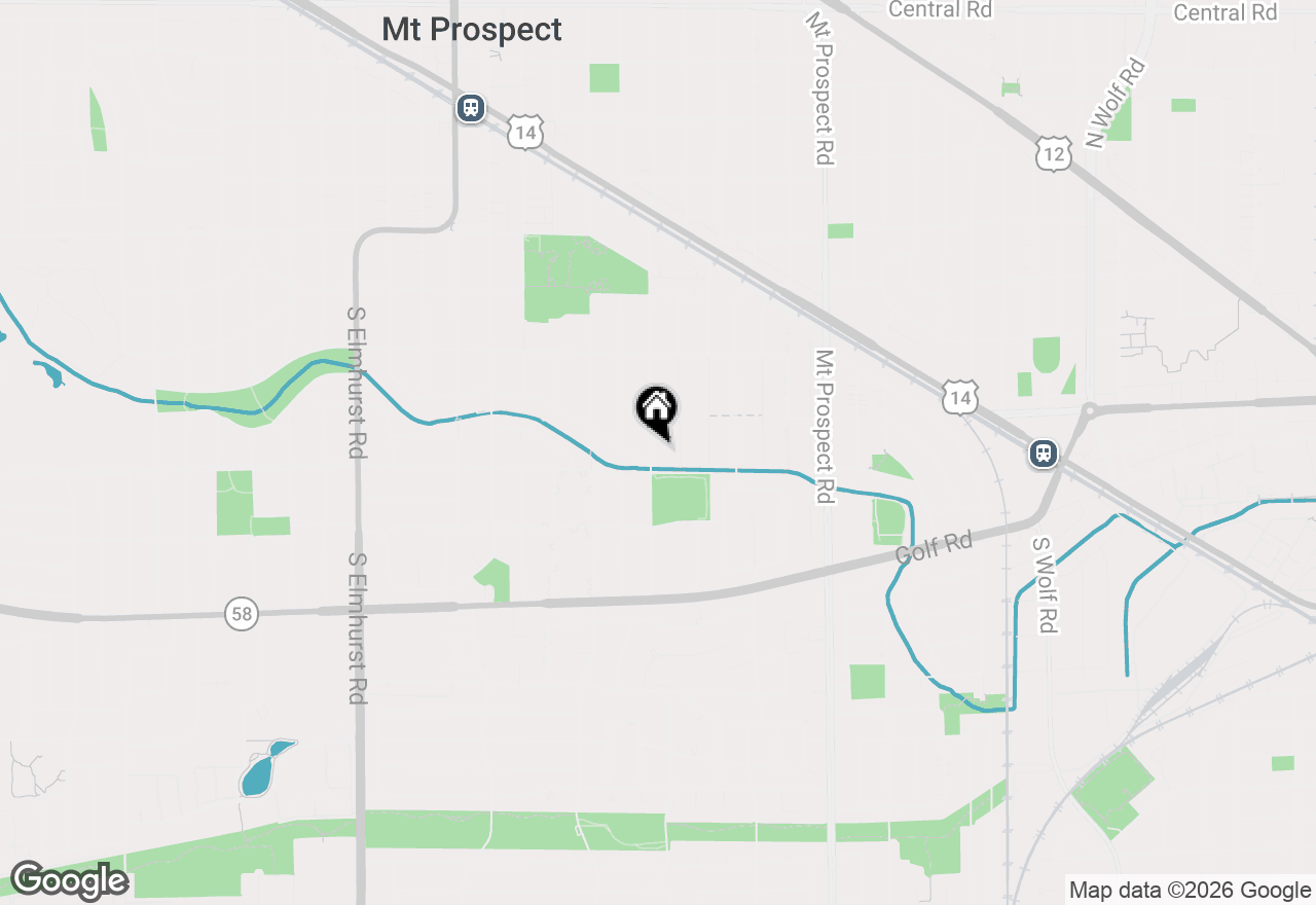 Map of 713 S William Street, Mount Prospect, IL 60056