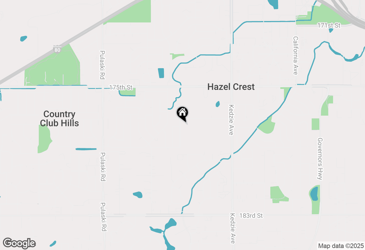 Map of 17731 Yale Lane, Country Club Hills, IL 60478