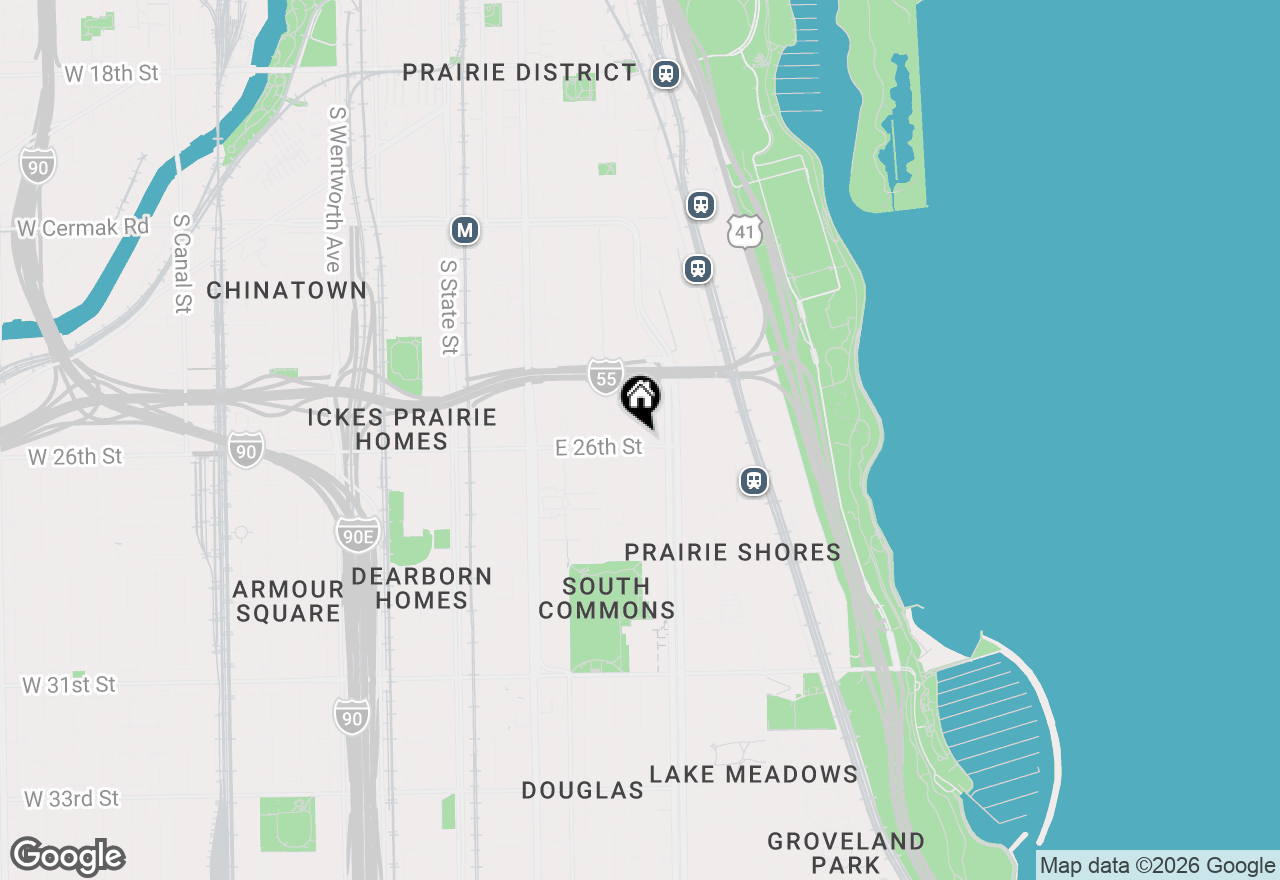 Map of 2502 S Calumet Avenue, Chicago, IL 60616