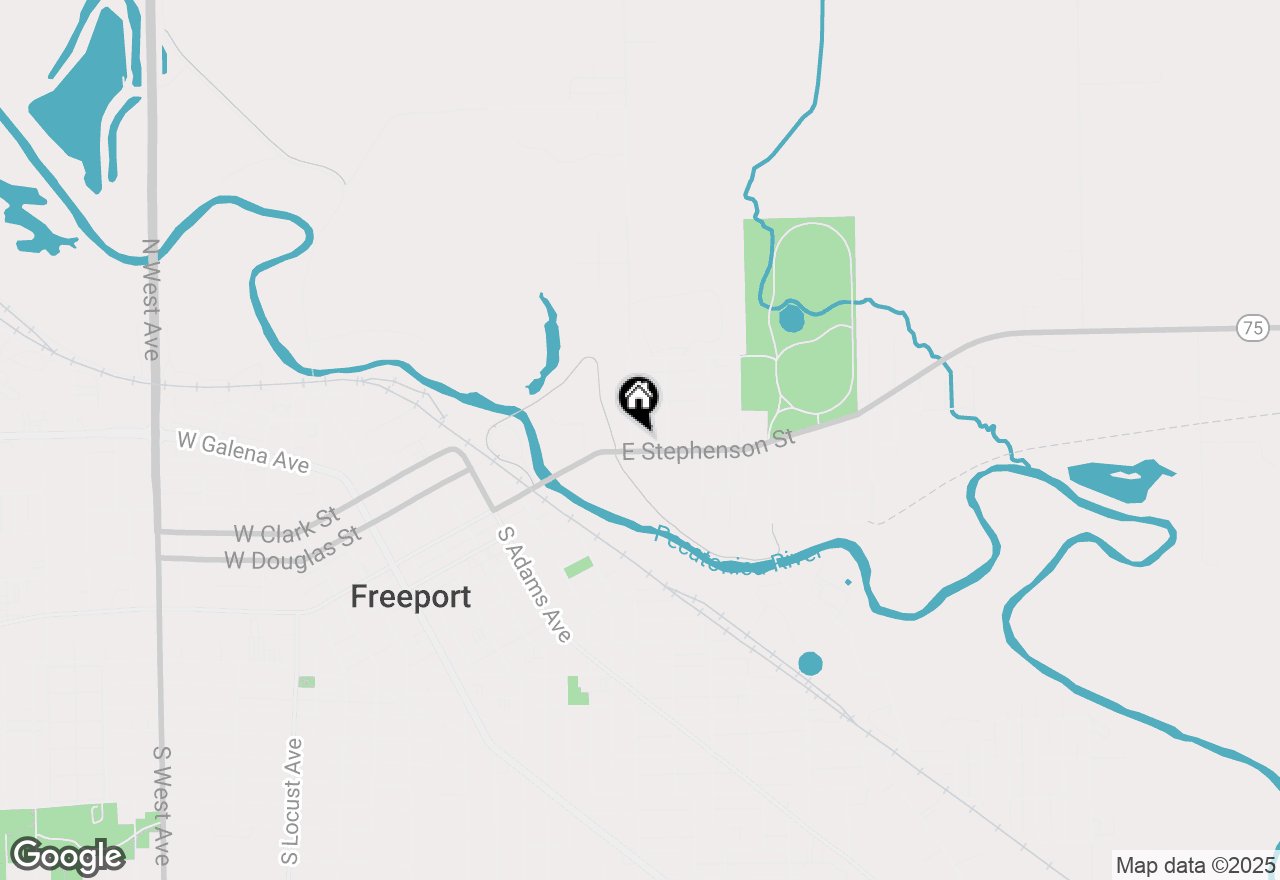 Map of 514 E Stephenson Street, Freeport, IL 61032
