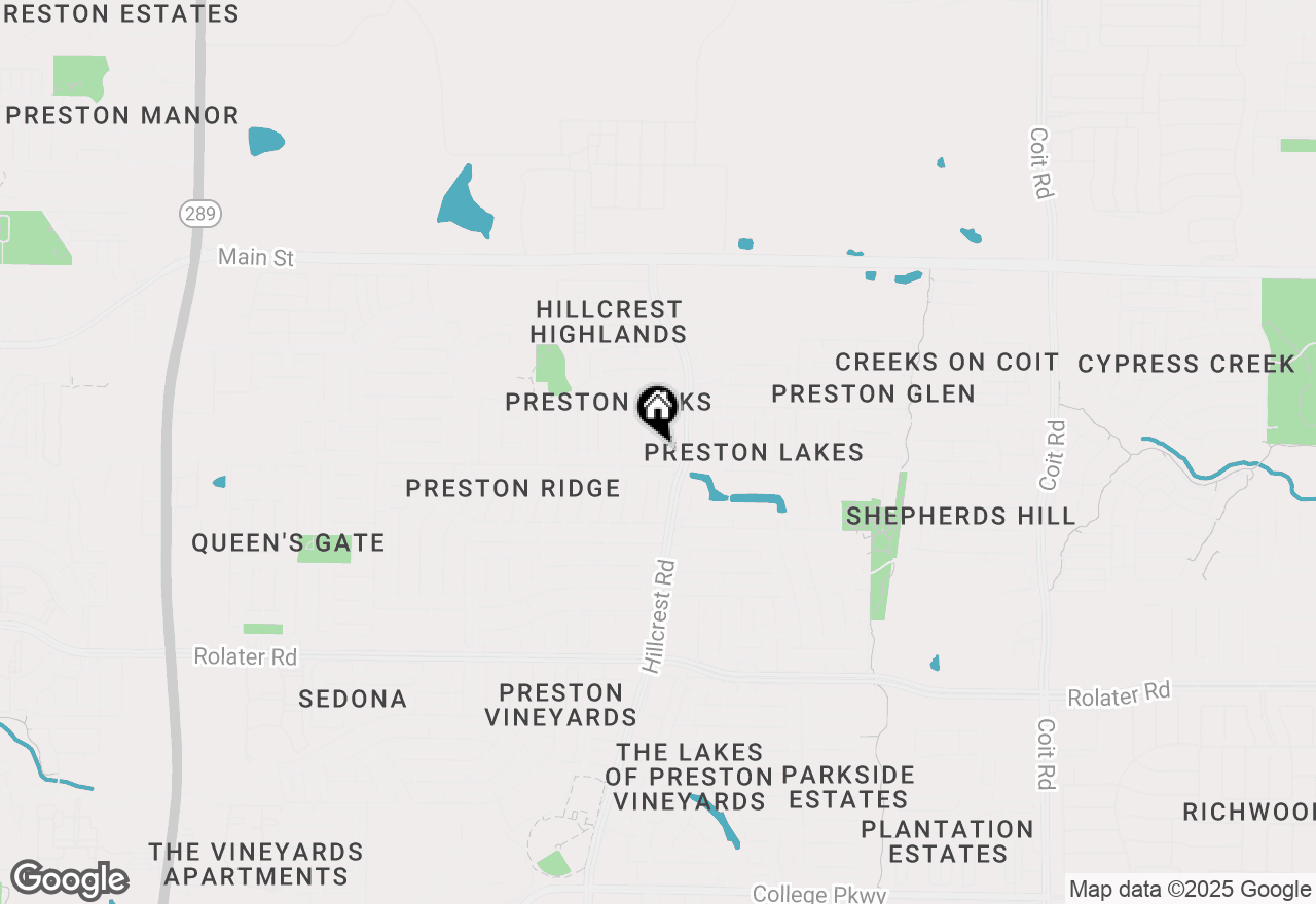 Map of 8100 Steamers Lane, Frisco, TX 75035