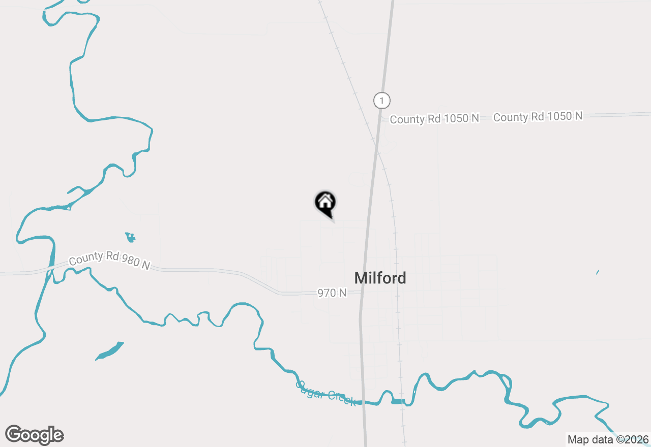Map of 212 W Mckinley Street, Milford, IL 60953