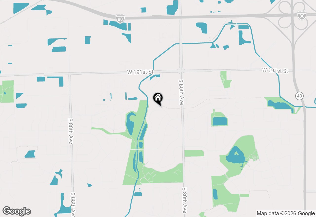 Map of 8130 Edgebrook Lane, Tinley Park, IL 60487