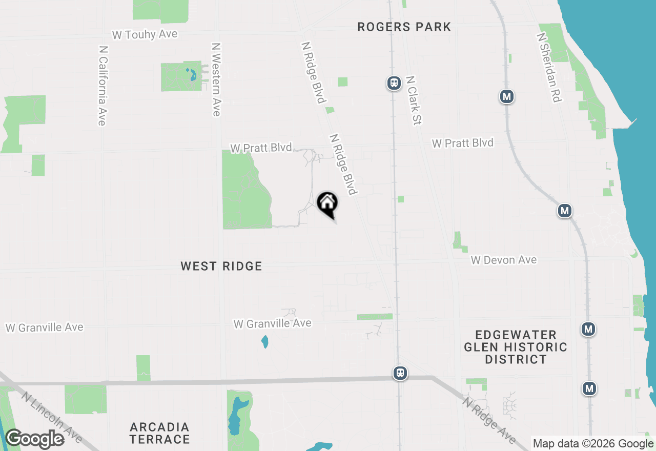 Map of (Address confidential), Chicago, Illinois 60645