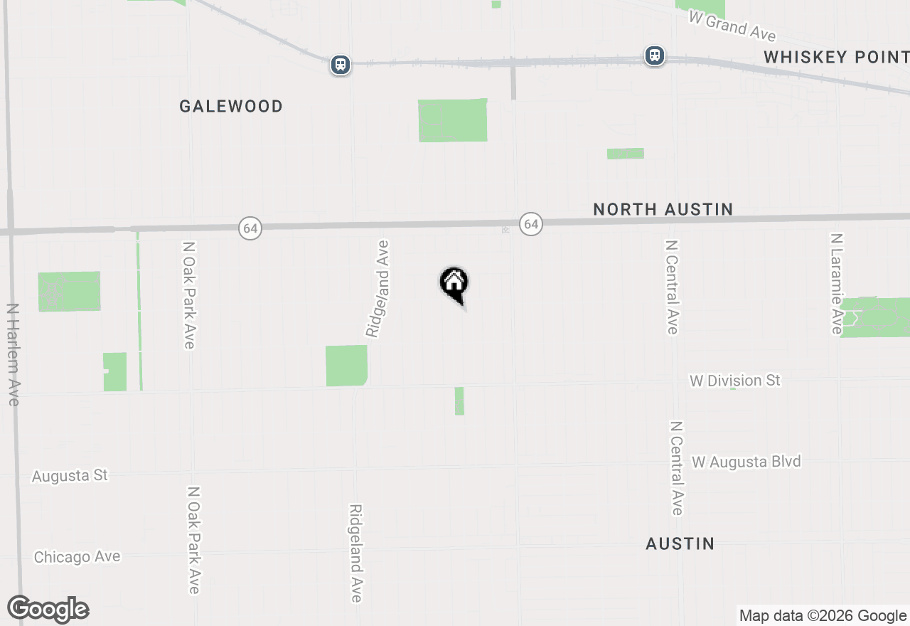 Map of 1038 Hayes Avenue, Oak Park, IL 60302