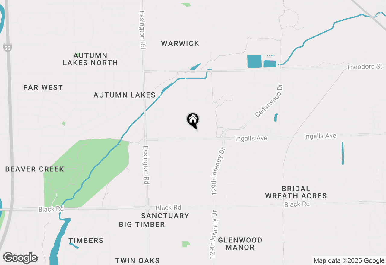 Map of 1205 Barber Lane, Joliet, IL 60435