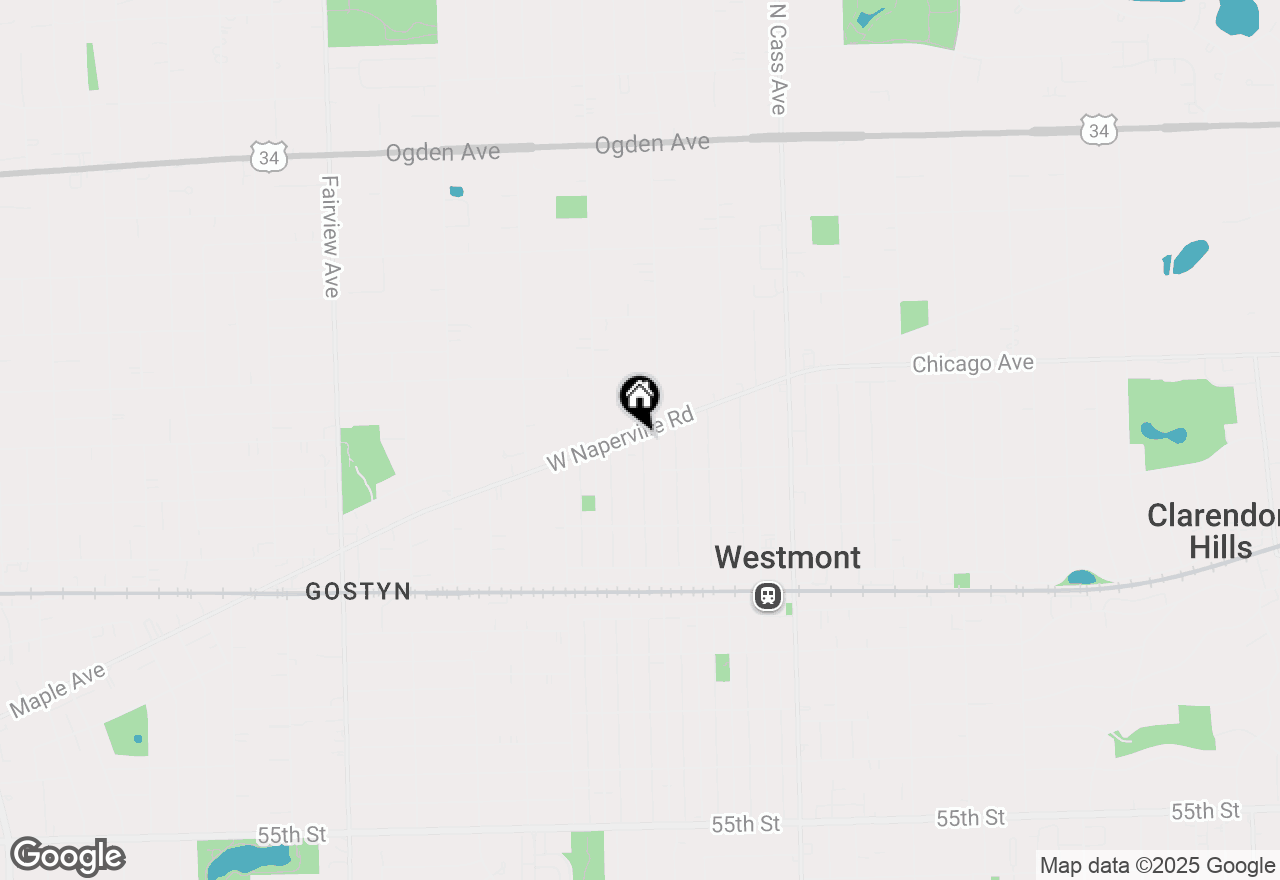 Map of 215 W Naperville Road, Westmont, IL 60559
