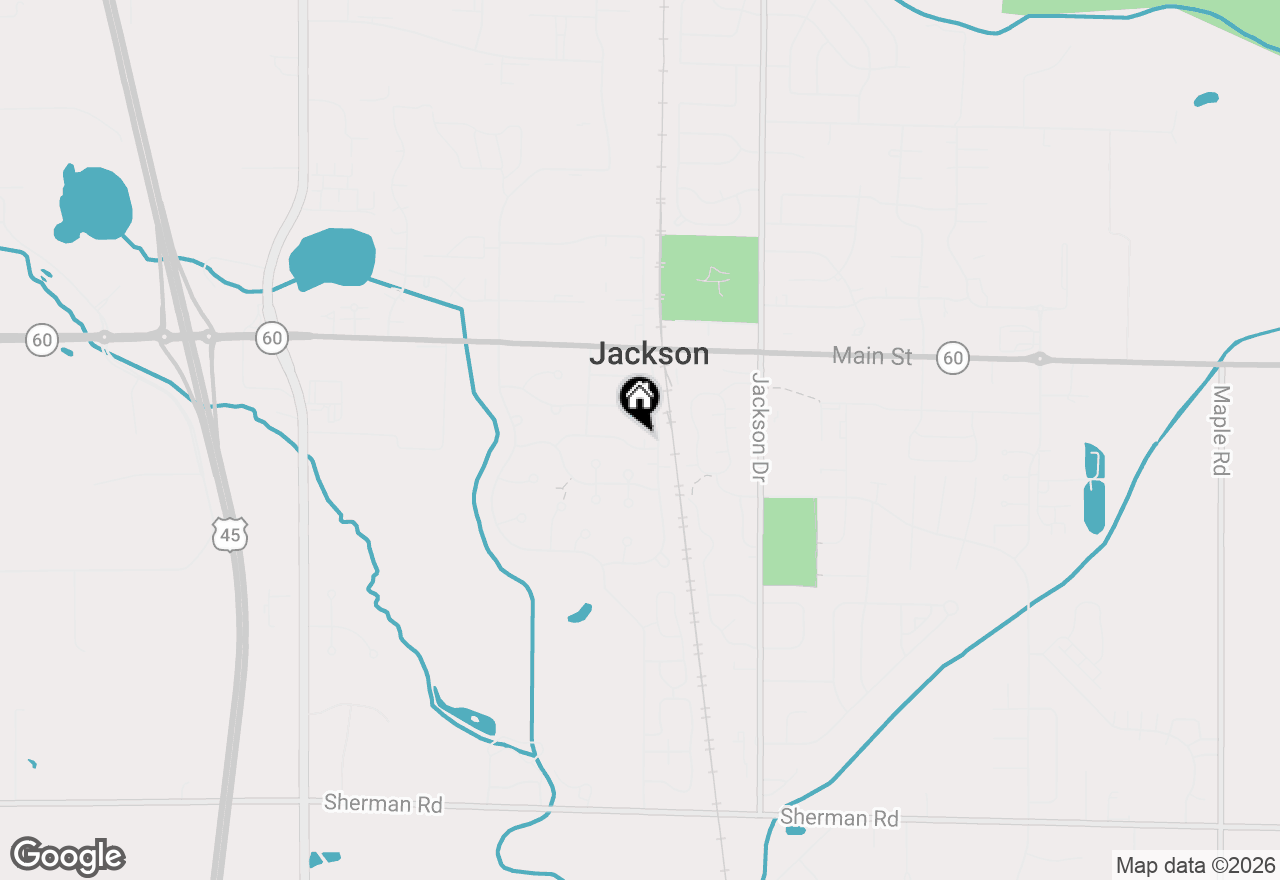 Map of N166W20832 Parkway Dr, Jackson, WI 53037