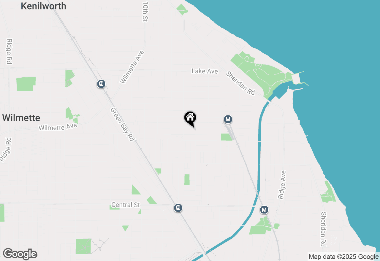 Map of 615 Laurel Avenue, Wilmette, IL 60091